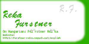 reka furstner business card